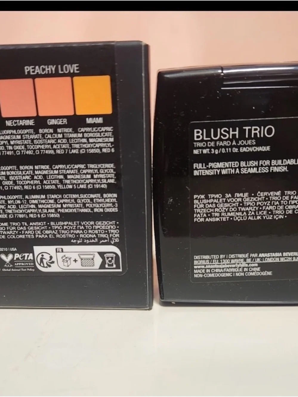 Anastasia Beverly Hills Blush Trio Peachy Love Matte Pressed Powder 0.11 oz